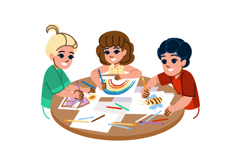 doodle drawing hobby kid vector Product Image 1
