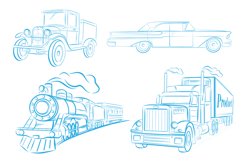 Retro transport, vintage cars. Product Image 3