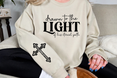 Drawn to the light of His eternal path Sleeve SVG Design Product Image 2