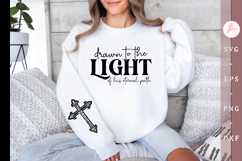 Drawn to the light of His eternal path Sleeve SVG Design Product Image 1