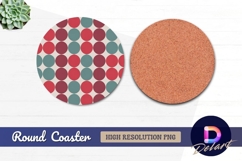 Colorful circular pattern round coaster png design Product Image 1