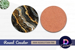 Png with floral geometric Round Coaster PNG Design Product Image 1