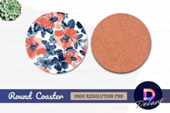 Round cherry pie coaster delicious dessert Round Coaster PNG Product Image 1
