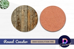 Round wooden planks texture round coaster png Product Image 1