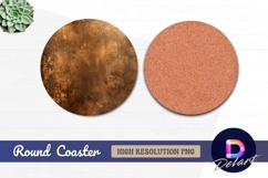 Distressed round coaster texture Round Coaster PNG Product Image 1