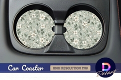 Floral pattern for Round Car Coaster PNG Product Image 1