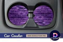Abstract purple paint drips Round Car Coaster PNG Product Image 1
