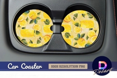 Fresh orange juice Round Car Coaster PNG Product Image 1