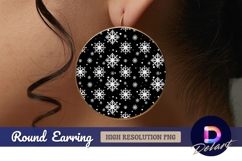 Black round earring png with Round Earring PNG Product Image 1