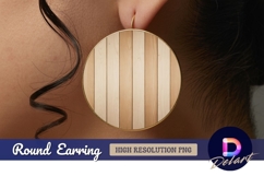Round earring png wood panel texture Product Image 1