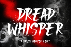 Dread Whisper - A Horror Brush Font Product Image 1