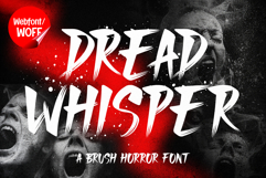 Dread Whisper | Halloween Brush Webfont for Spooky Design Product Image 1
