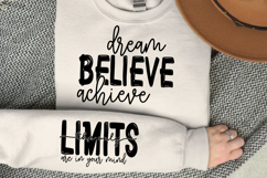 Dream Believe Achieve SVG Design Product Image 2