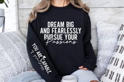 Dream big and fearlessly pursue your passions Sleeve SVG Product Image 2
