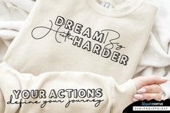 Dream Big Hustle Sleeve SVG, Inspirational SVG Design Product Image 3