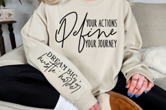Dream big hustle harder Sleeve Svg Design Product Image 3