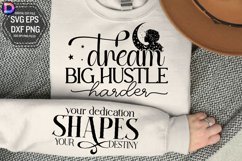 Dream big hustle harder Sleeve SVG Product Image 1