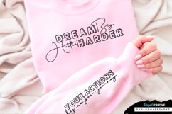 Dream Big Hustle Sleeve SVG, Inspirational SVG Design Product Image 2