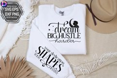 Dream big hustle harder Sleeve SVG Product Image 2