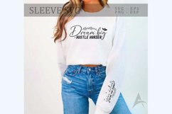 Dream big hustle harder Sleeve SVG Design Product Image 1
