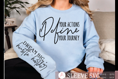 Dream big hustle harder Sleeve Svg Design Product Image 1