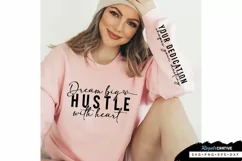 Dream Big Hustle Sleeve SVG, Motivational SVG Design Product Image 1