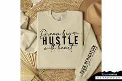 Dream Big Hustle Sleeve SVG, Motivational SVG Design Product Image 2