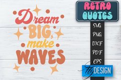 Retro Design | Retro Quotes | Quotes 80&#039;s SVG | SVG File v.1 Product Image 1