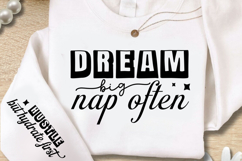 Dream Big Nap Often SVG Design Product Image 3