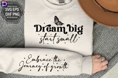 Dream big start small Sleeve SVG Product Image 1