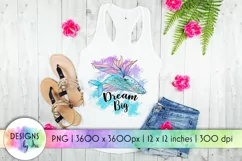 Dream Big Sublimation | Fantasy Print | Watercolor Whale Product Image 1