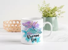 Dream Big Sublimation | Fantasy Print | Watercolor Whale Product Image 2