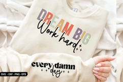 Dream big work hard - Sleeve Design, T-Shirt Design Product Image 1