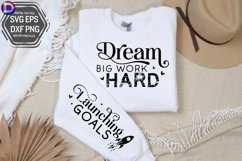 Dream Big Work Hard Sleeve SVG, Entrepreneur Sleeve SVG Product Image 3