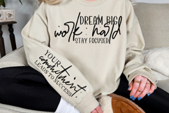 Dream big work hard stay focused Sleeve Svg Design Product Image 3
