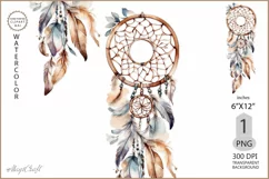 Dream Catcher png|Watercolor PNG Sublimation Design Product Image 1