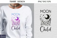 Moon Child|Catch the Dream| T-shirt Dream Catcher SVG Product Image 4