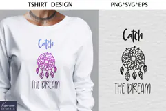 Moon Child|Catch the Dream| T-shirt Dream Catcher SVG Product Image 2
