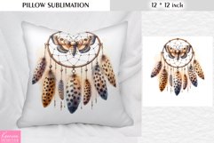 Watercolor Dream Catcher|Vintage Floral Pillow Sublimation Product Image 1