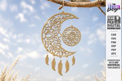Wooden Dream Catcher Laser Cut Bundle | Boho Wall Hanging Product Image 3