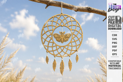 Dream Catcher Laser Cut | Boho Wall Hanging | Garden Decor Product Image 1
