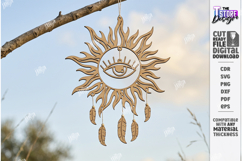 Dream Catcher Laser Cut | Boho Wall Hanging | Garden Decor Product Image 1