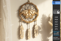 Wooden Dream Catcher Laser Cut Bundle | Boho Wall Hanging Product Image 7