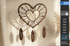 Wooden Dream Catcher Laser Cut Bundle | Boho Wall Hanging Product Image 8