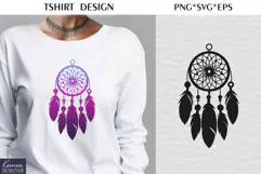 Feather SVG| T-shirt Dream Catcher SVG Product Image 3