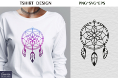 Feather SVG| T-shirt Dream Catcher SVG Product Image 4