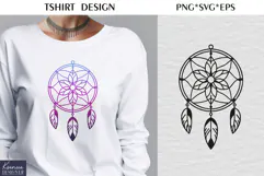 Feather SVG| T-shirt Dream Catcher SVG Product Image 4