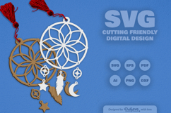 Dream Catcher Laser Cut Set SVG Product Image 2