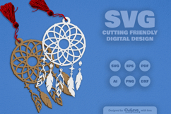Dream Catcher Laser Cut Set SVG Product Image 2