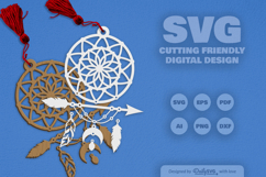 Dream Catcher Laser Cut Set SVG Product Image 2